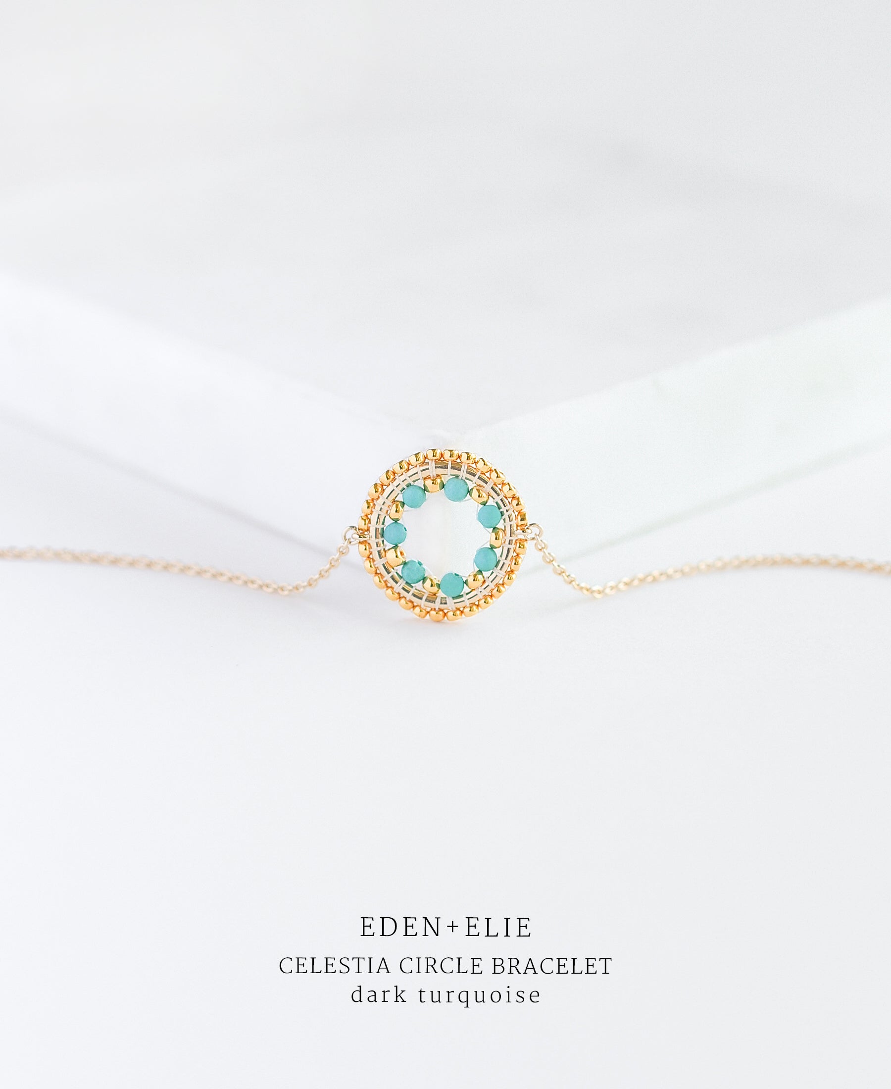 EDEN + ELIE Celestia Circle Bracelet - Dark Turquoise