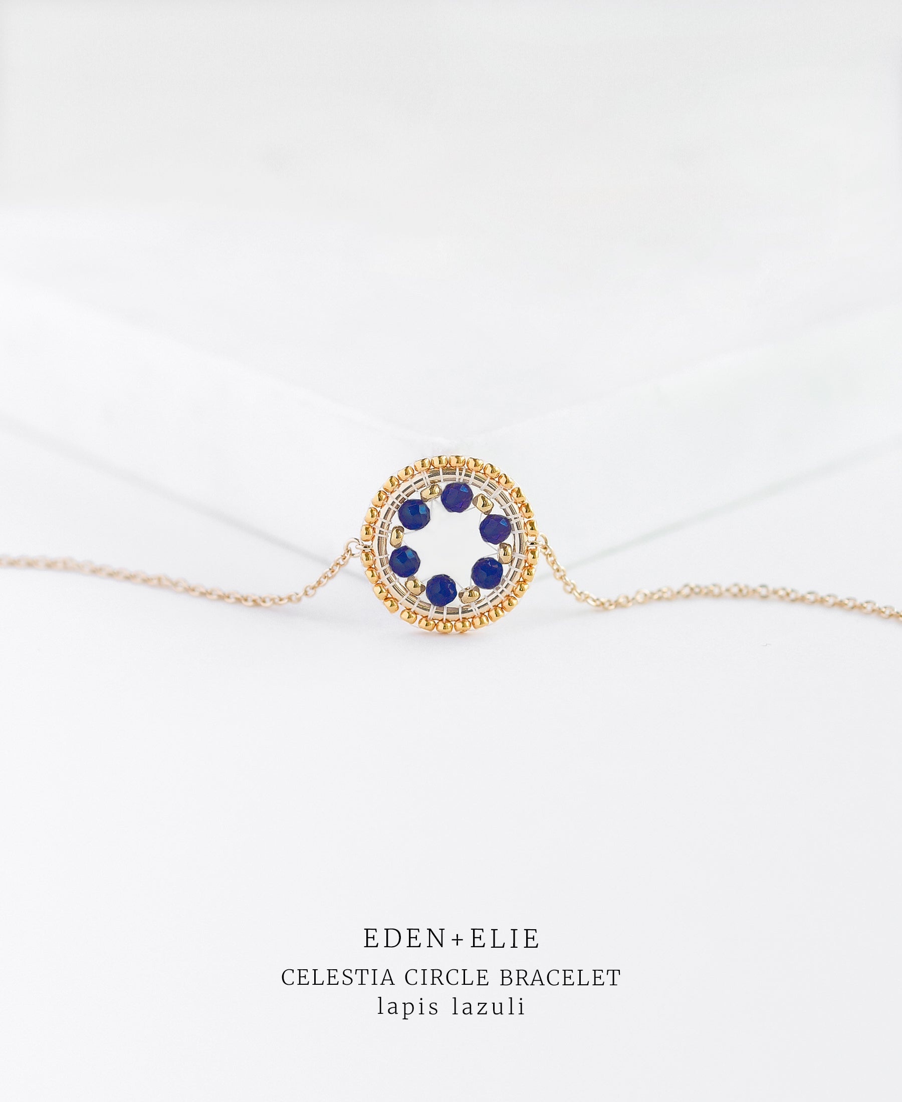 EDEN + ELIE Celestia Circle Bracelet - Lapis Lazuli