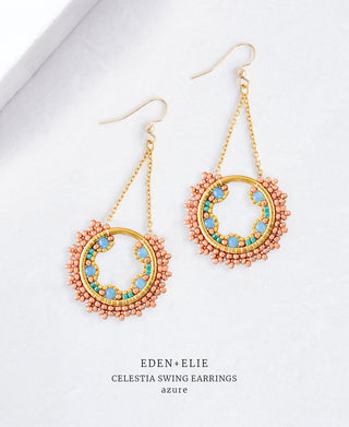 Celestia Swing Earrings - Azure