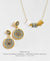 Double Circle Statement Drop Earrings + Adjustable Length Necklace Set - Spirit of Place City Steel