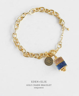 Everyday Gold Charm Bracelet - Empower