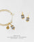 Gold Charm Bracelet + Drop Earrings Set - Spirit of Place City Steel