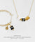 Gold Charm Bracelet + Adjustable Length Necklace Set - Spirit of Place City Night
