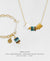 Gold Charm Bracelet + Adjustable Length Necklace Set - Spirit of Place Ocean