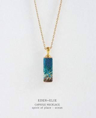 Capsule Pendant Necklace - Spirit of Place Ocean