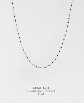 EDEN + ELIE Enamel Bead Necklace