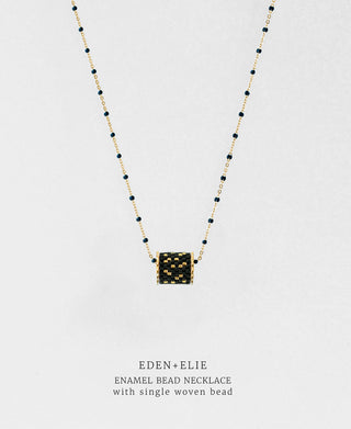 EDEN + ELIE Enamel Bead Necklace