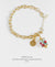 EDEN + ELIE Modern Peranakan gold charm bracelet - mint