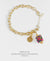 EDEN + ELIE Modern Peranakan gold charm bracelet - amethyst