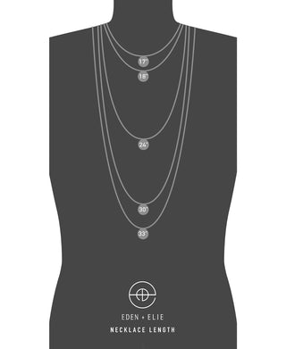 EDEN + ELIE Everyday Adjustable Length Necklace - true red