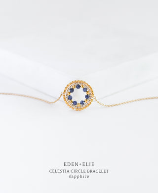 EDEN + ELIE Celestia Circle Bracelet - Sapphire