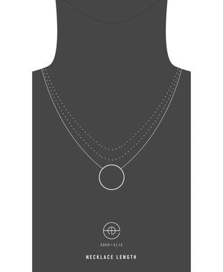 EDEN + ELIE Celestia Circle Necklace - Aerolite + Lapis