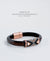 EDEN + ELIE handwoven thick leather bracelet - city black