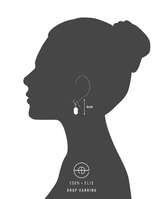 Drop Earrings + Adjustable Length Necklace Set - Spirit of Place City Glow