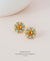 EDEN + ELIE gold plated jewelry Andromeda stud earrings - daisy