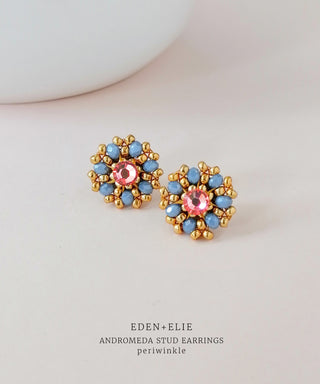 EDEN + ELIE Andromeda Stud Earrings - periwinkle