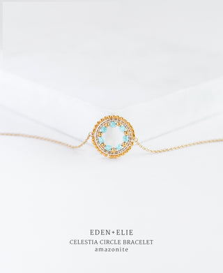 EDEN + ELIE Celestia Circle Bracelet - Amazonite