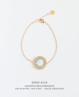 EDEN + ELIE Celestia Circle Bracelet - Amazonite