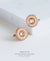 EDEN + ELIE artisan woven rose gold cuff links - ivory white