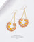 EDEN + ELIE Celestia swing earrings - soleil orange