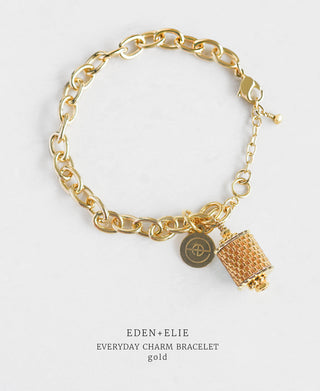 EDEN + ELIE Everyday Gold Charm Bracelet - gold