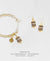Gold Charm Bracelet + Drop Earrings Set - Spirit of Place City Glow