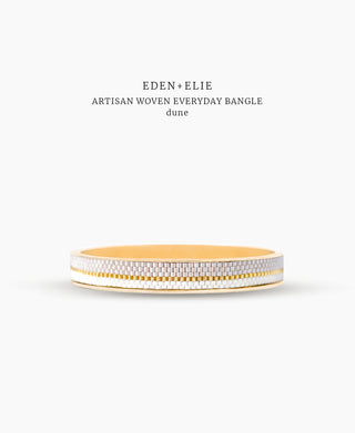 EDEN + ELIE Everyday Gold Narrow Bangle - dune