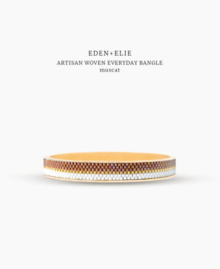 EDEN + ELIE Everyday Gold Narrow Bangle - muscat