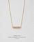 EDEN + ELIE Horizon Horizontal bar necklace - blossom pink