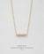 EDEN + ELIE Horizon Horizontal bar necklace - mist blue