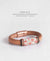 EDEN + ELIE handwoven thick leather bracelet - cherry blossom