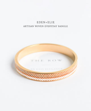 EDEN + ELIE Everyday Gold Narrow Bangle - orchid