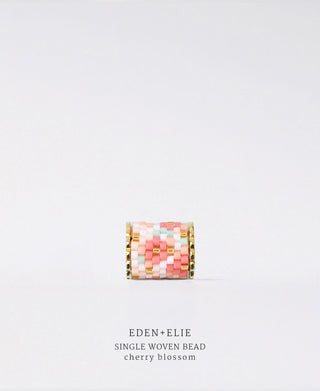 EDEN + ELIE Necklace Bar single bead + optional chain - cherry blossom