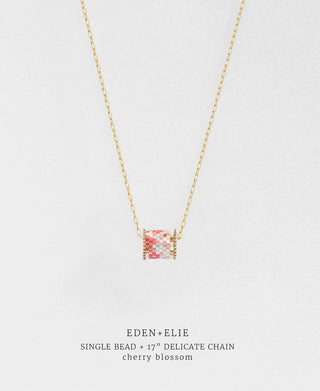 EDEN + ELIE Single bead with chain - Cherry Blossom