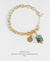 EDEN + ELIE Modern Peranakan gold charm bracelet - blue