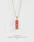 EDEN + ELIE Modern Peranakan capsule pendant necklace - ruby